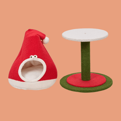 Roveroo™ Santa's Grotto Cat Bed & Scratcher