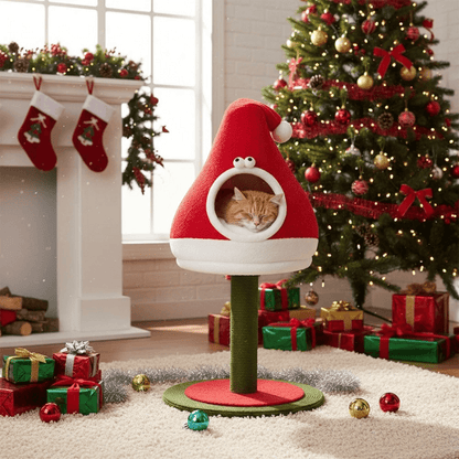 Roveroo™ Santa's Grotto Cat Bed & Scratcher